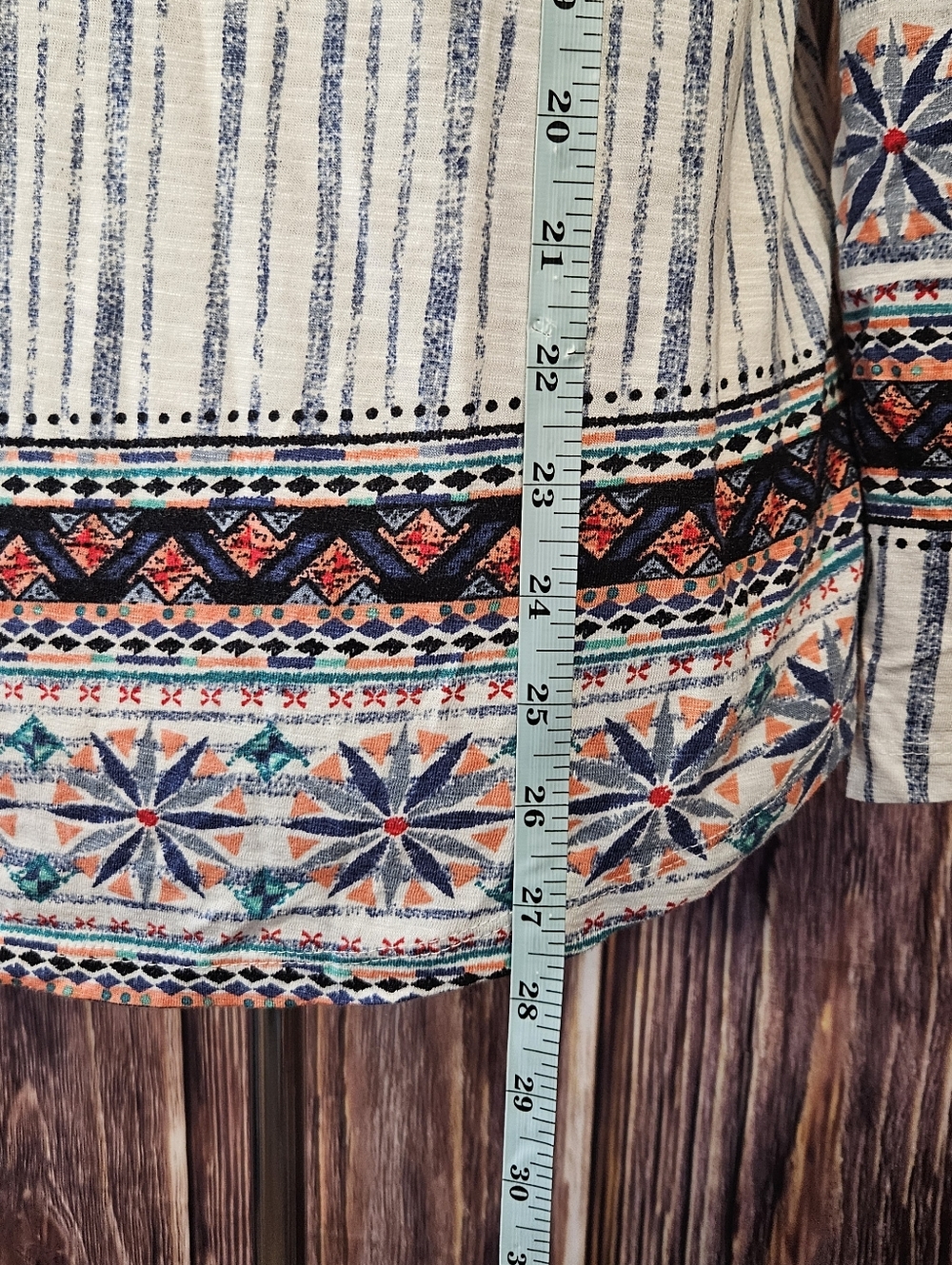 Style & Co Mixed Print Knit Top Plus Size 0X - Picture 11 of 11
